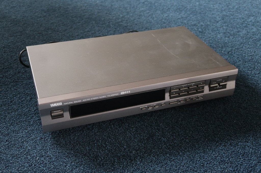 Yamaha TX-492RDS FM/MW/LW tuner zilver, Audio, Tv en Foto, Tuners, Ophalen of Verzenden, Gebruikt