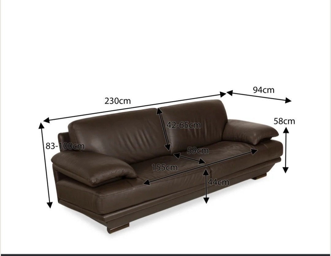 Prachtige Natuzzi Italiaanse leren bank, Ophalen, Zo goed als nieuw, Tweepersoons