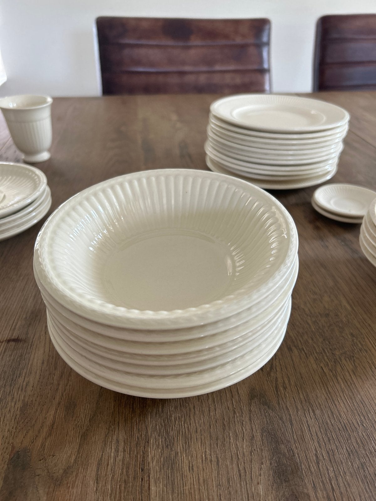 7x Wedgwood Edme yoghurt schaaltjes, Ophalen, Zo goed als nieuw, Kom(men), Wedgwood