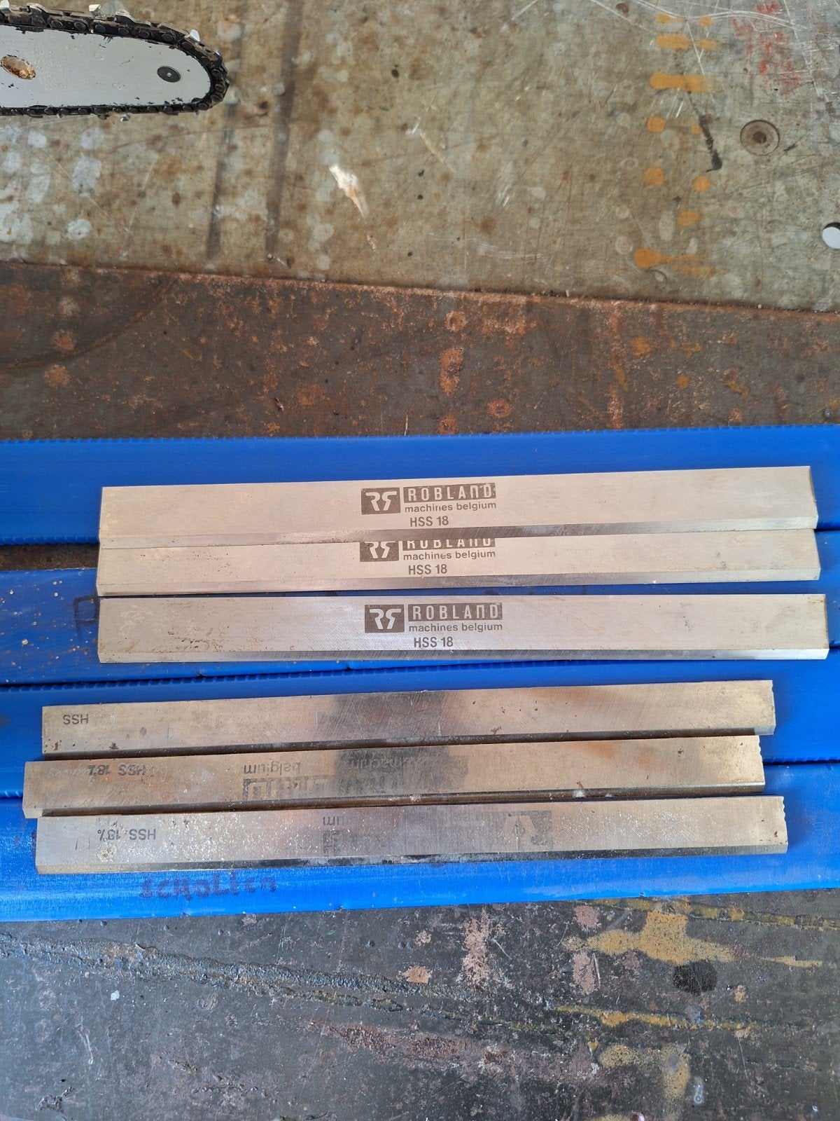 Robland Freesbeitels HSS 18 - Set van 6. 260mm lang, Gebruikt, Overige soorten, Robland, Ophalen of Verzenden