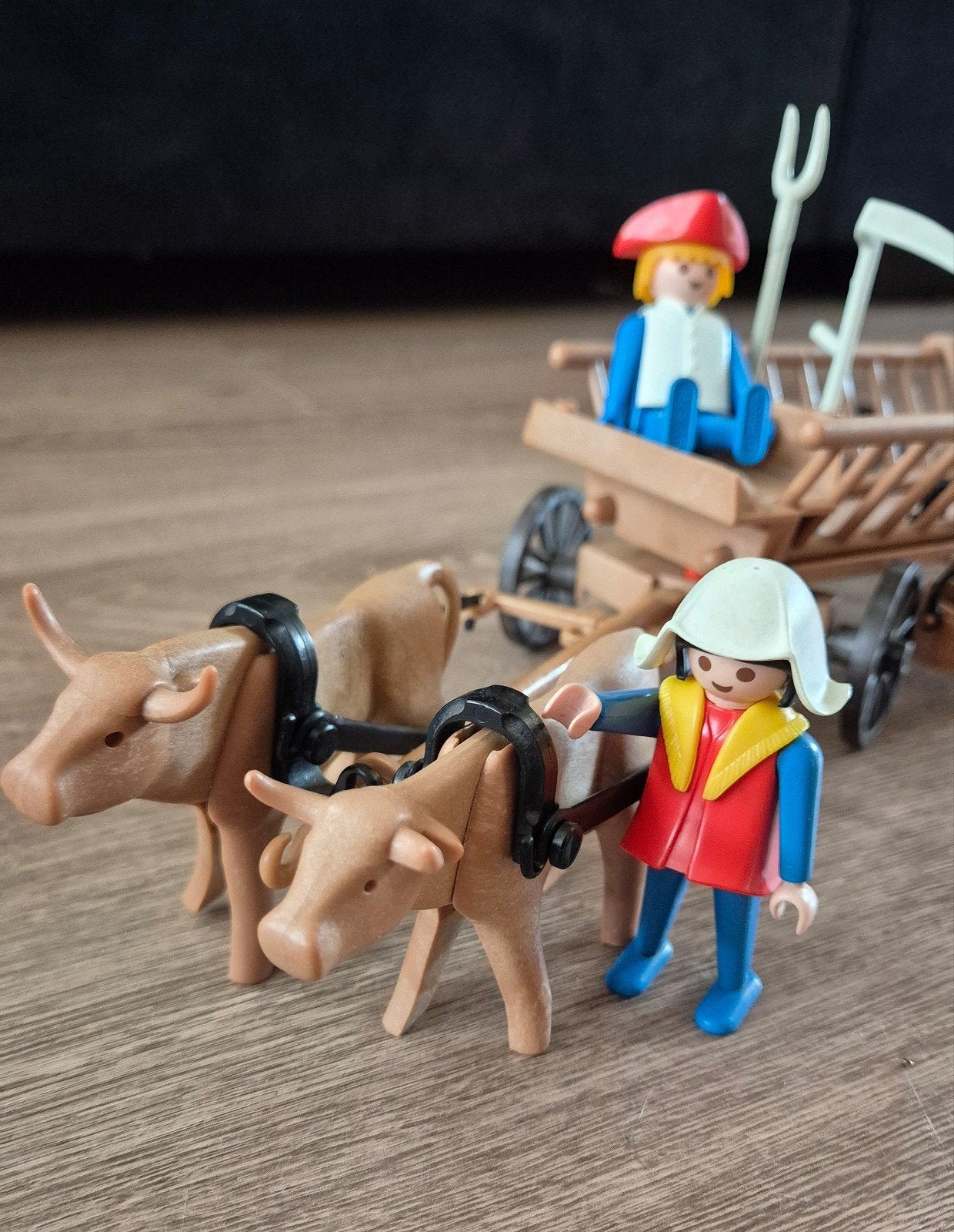 Playmobil Ossenwagen vintage, Ophalen of Verzenden, Gebruikt