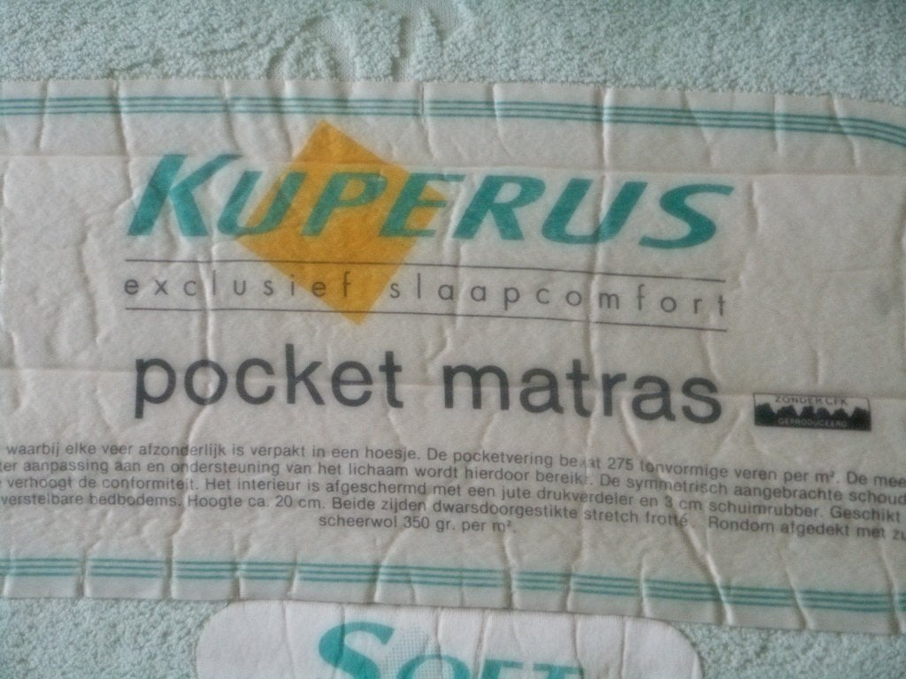 Kuperus- matrassen., Huis en Inrichting, Slaapkamer | Matrassen en Bedbodems, Tweepersoons, Ophalen of Verzenden, Zo goed als nieuw
