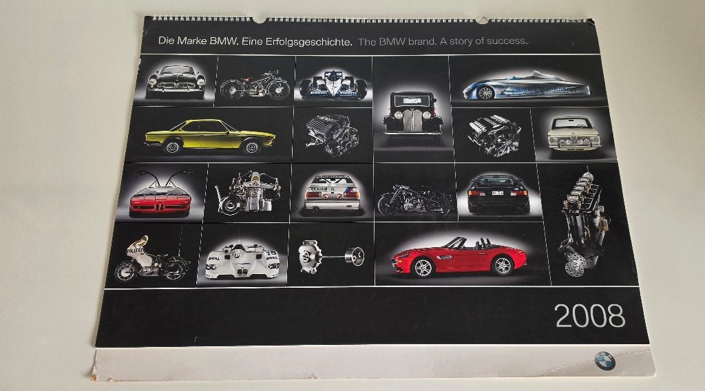 BMW Klassik kalender 2008 Z07 Z1 Turbo H2R 70x50, Ophalen
