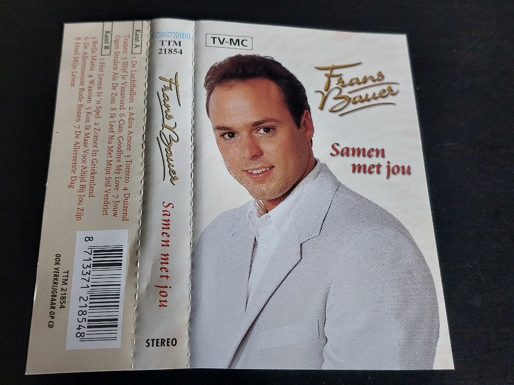 FRANS BAUER - SAMEN MET JOU (MC), 1 bandje, Ophalen of Verzenden, Zo goed als nieuw, Origineel