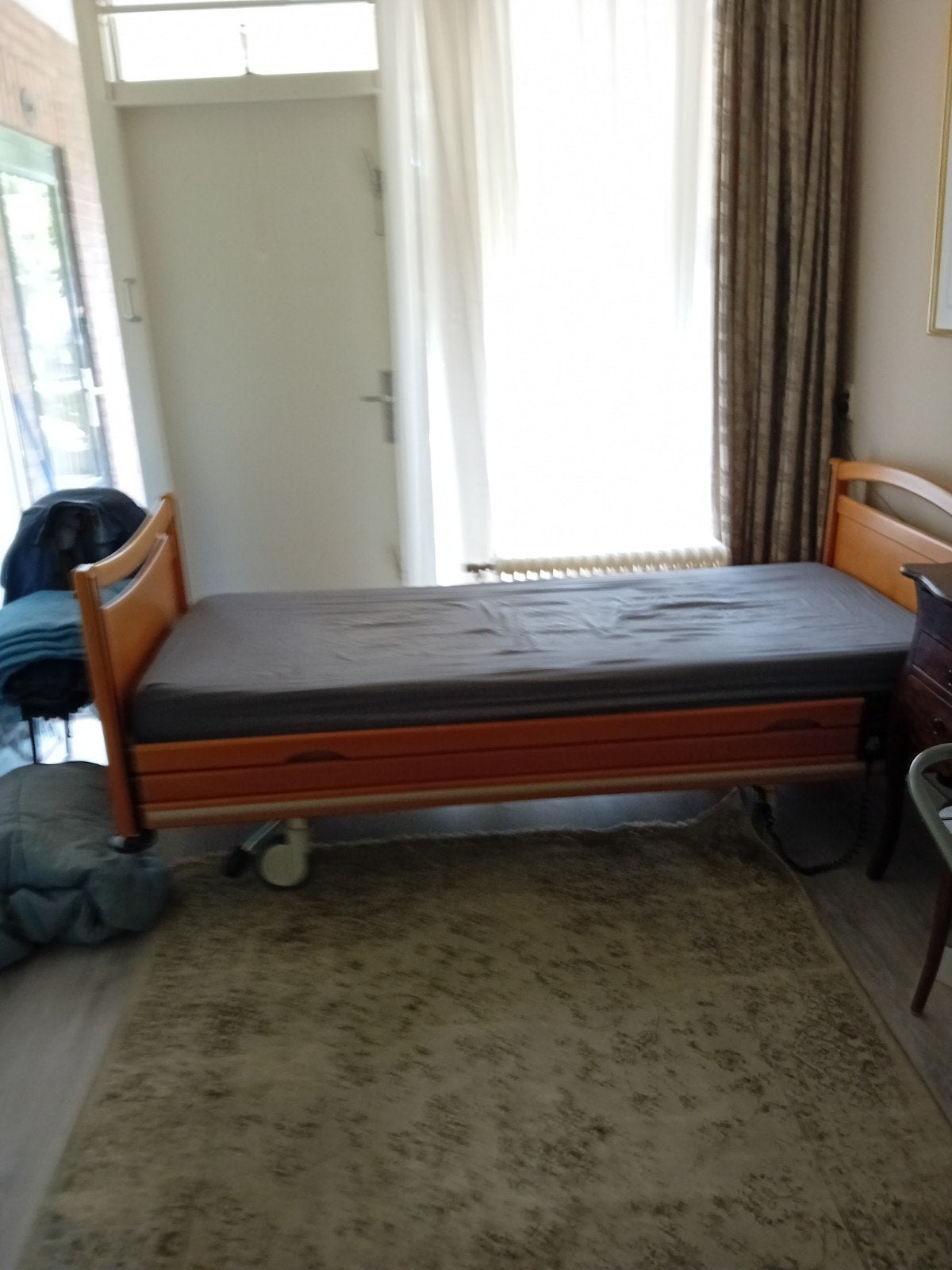 Hoog-laag bed, Ophalen, Verstelbaar, 90 cm, Eenpersoons