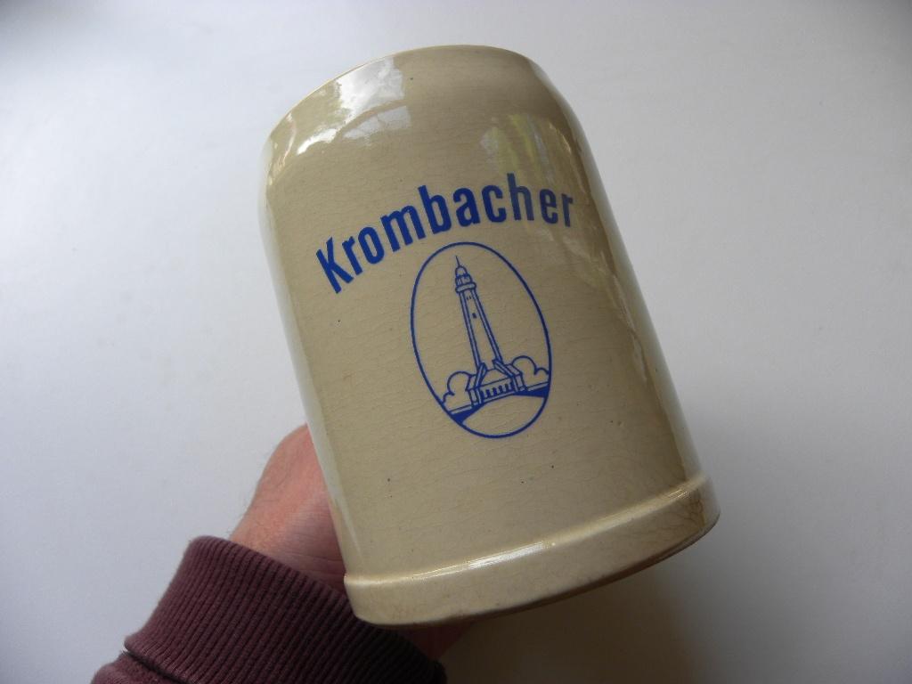 Vintage bierpul Krombacher 0.5 L, Ophalen of Verzenden, Zo goed als nieuw, Pul(len), Overige merken