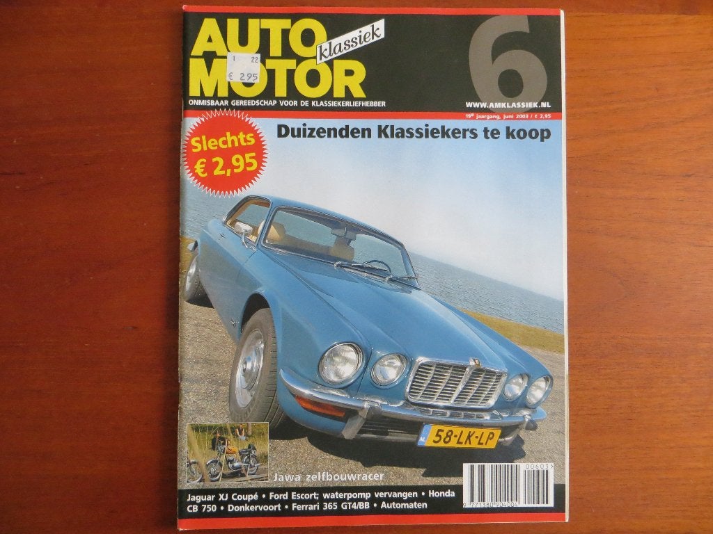 Auto Motor Klassiek 6 2003 Jaguar XJ Coupé, Donkervoort, Boeken, Ophalen of Verzenden, Nieuw, Ferrari