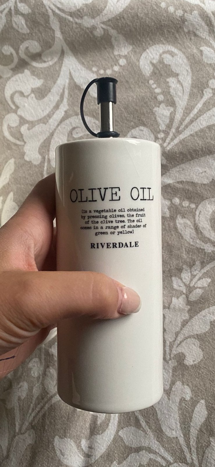 Riverdale olive oil fles, Verzenden, Zo goed als nieuw