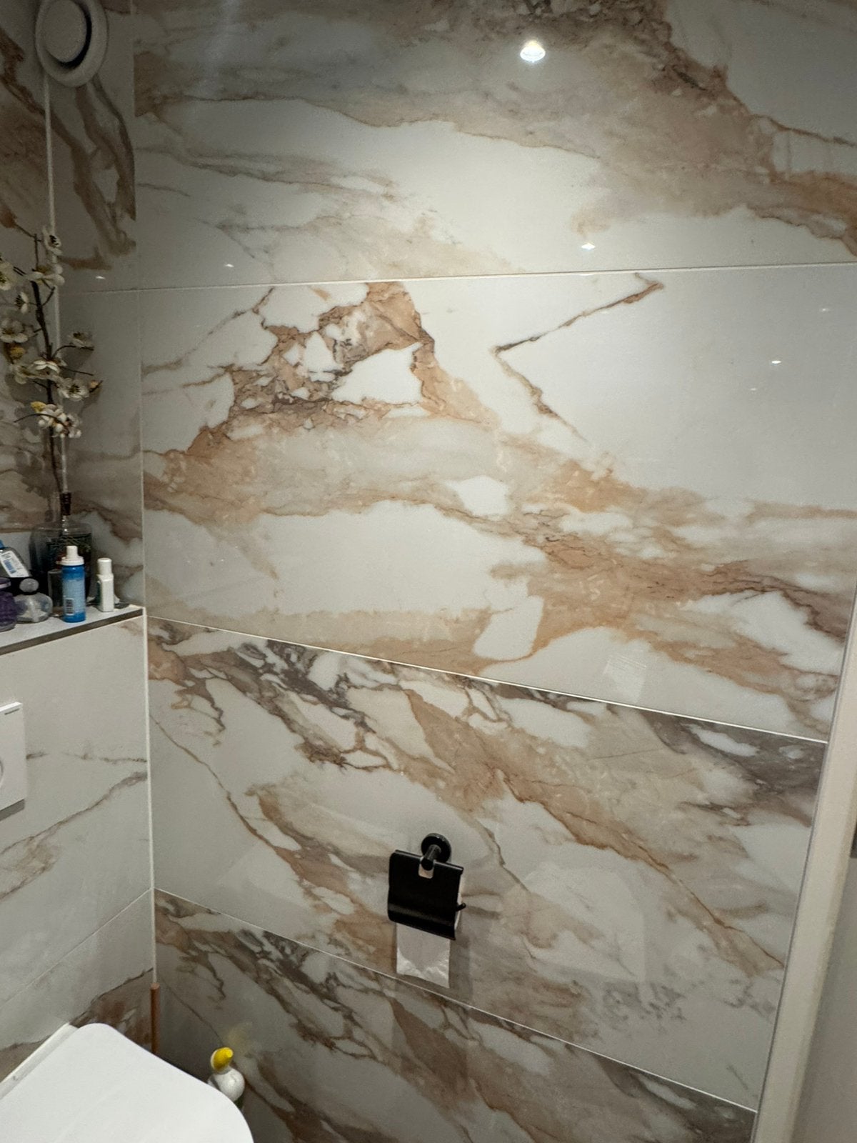 Olix Marfill beige Badkamer grote tegels 120x60, Ophalen, Zo goed als nieuw, Minder dan 5 m², Wandtegels