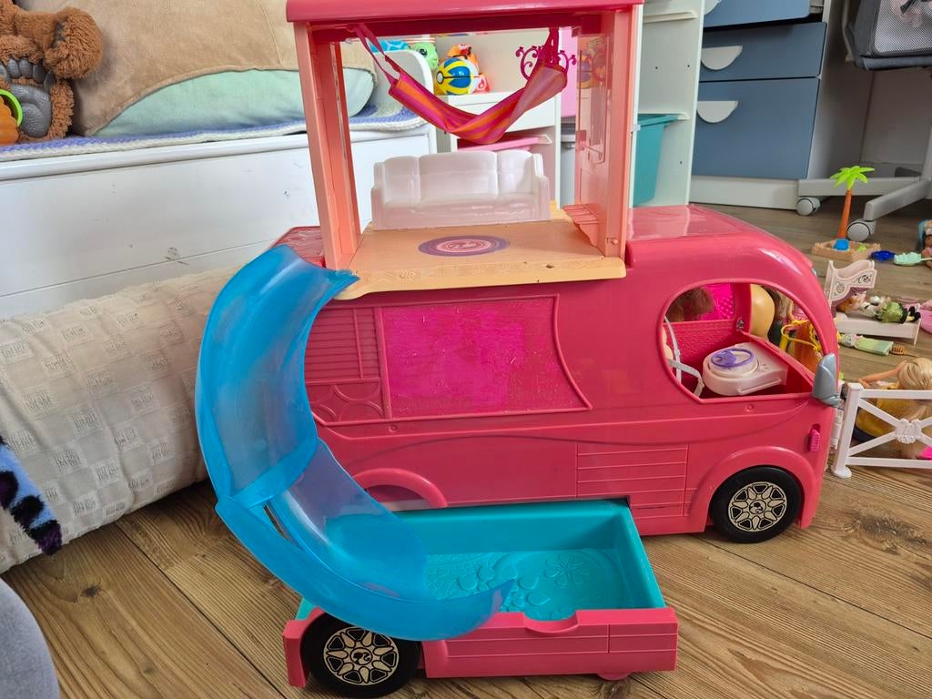Barbie camper, Ophalen, Gebruikt