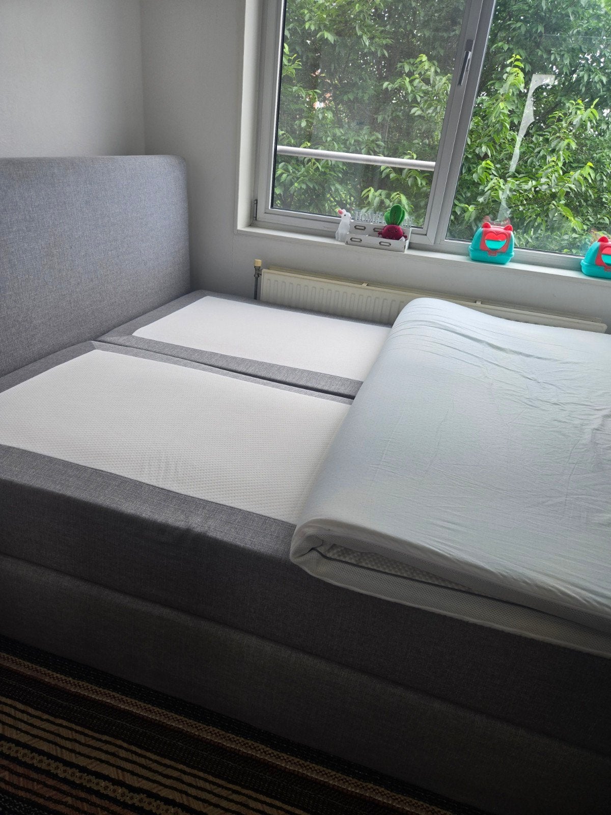 Foto 4 van Complete Boxspringset 180x210 met Nachtkastjes en Lampen