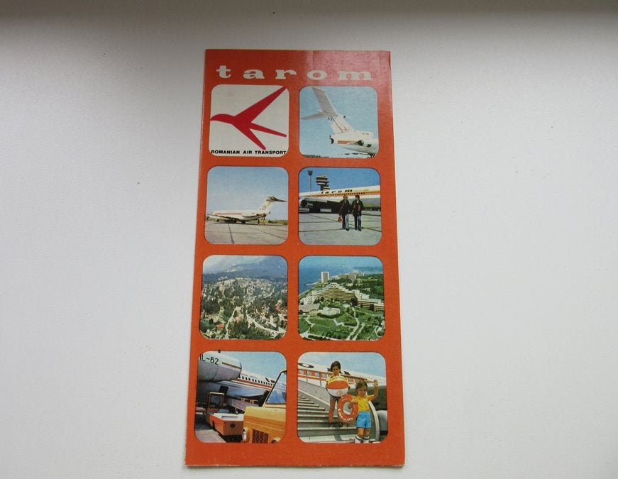 Tarom Romanian Air Transport brochure, Verzenden, Zo goed als nieuw, Overige typen