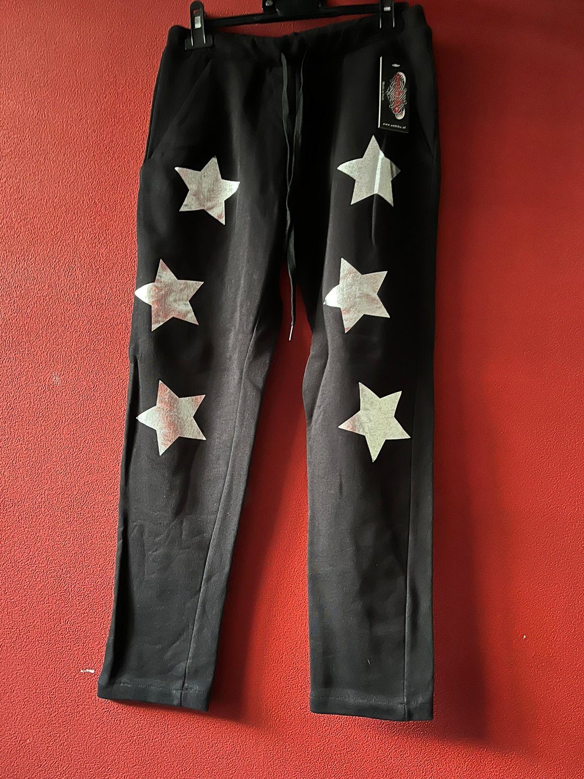 Zwarte jogger met zilveren sterren van Ambika maat L. NIEUW, Kleding | Dames, Maat 38/40 (M), Zwart, Nieuw, Ophalen of Verzenden