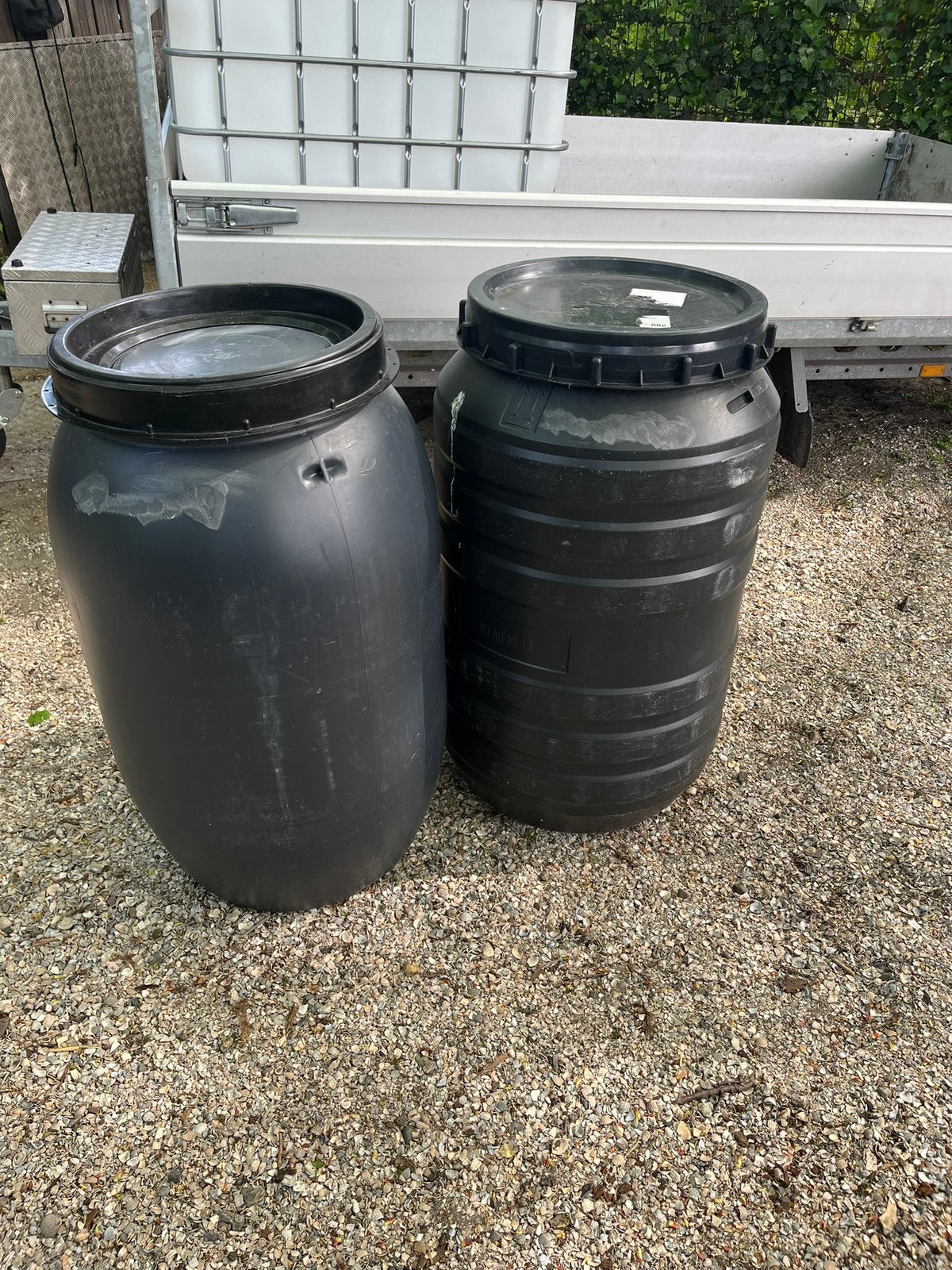 Vat regenton, 150 liter of meer, Ophalen, Zo goed als nieuw