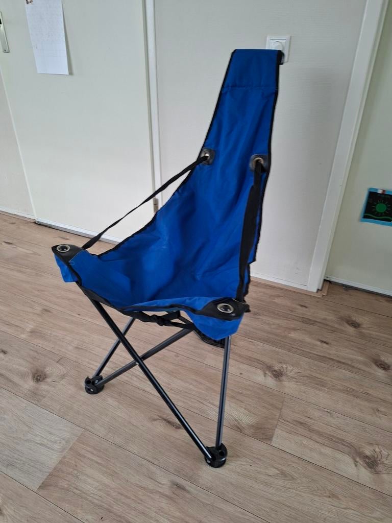 Klapstoel inclusief opbergtas - Blauw, Ophalen, Zo goed als nieuw, Campingstoel