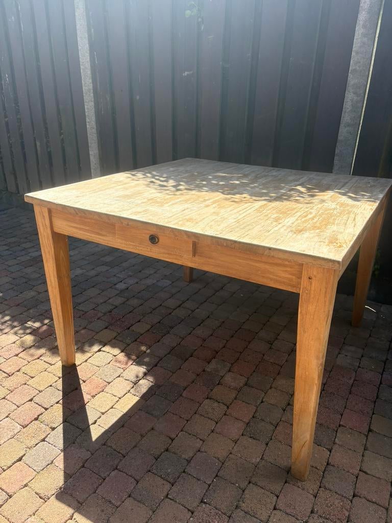Teak Houten Tafel, Teakhout, 200 cm of meer, Zo goed als nieuw, Rechthoekig