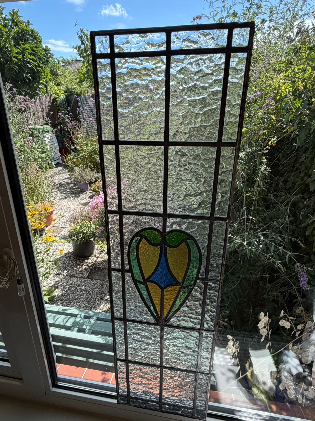 Ambachtelijke glas-in-loodpanelen, Ophalen, Gebruikt, Glas in lood, 80 tot 120 cm