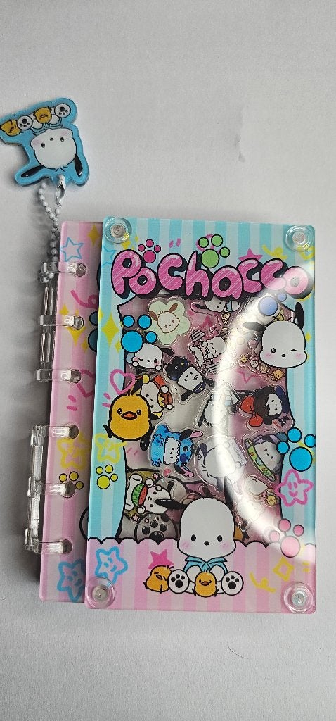sanrio Pochacco a7 acrylic shaker notebook, Diversen, Ophalen of Verzenden, Uitwisbaar, Nieuw, A7