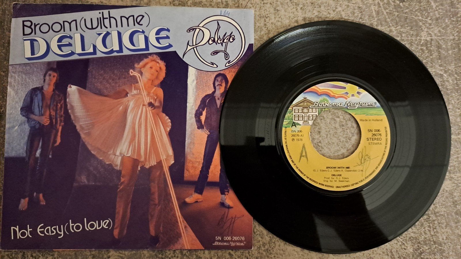 Deluge  - Broom ( with me ), Gebruikt, 7 inch, Pop, Fotohoes