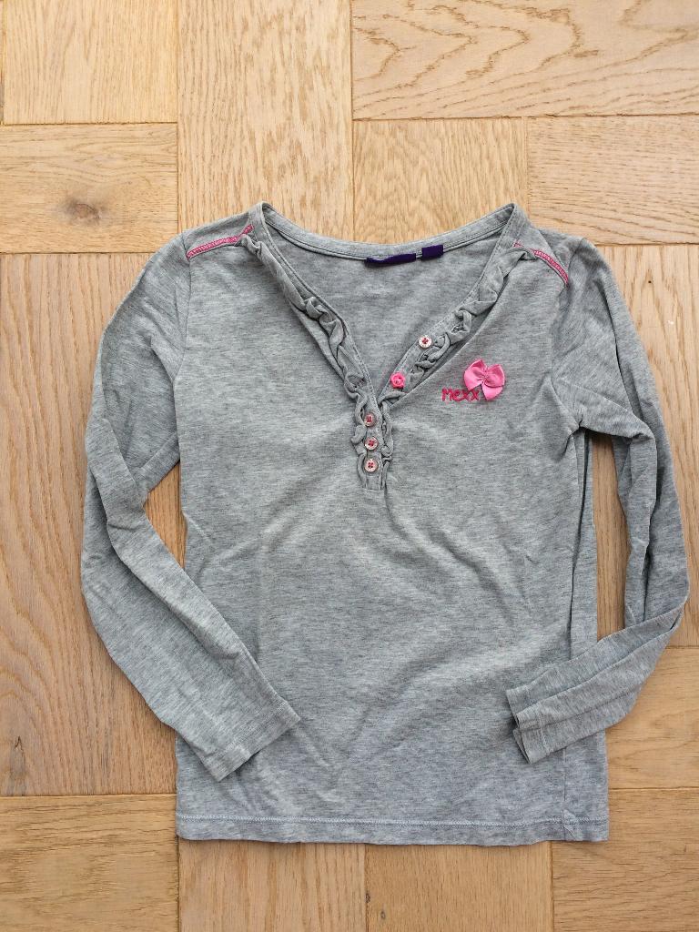 leuke grijze longsleeve van Mexx maat 110/116, Kinderen en Baby's, Kinderkleding | Maat 110, Mexx, Gebruikt, Meisje, Ophalen of Verzenden