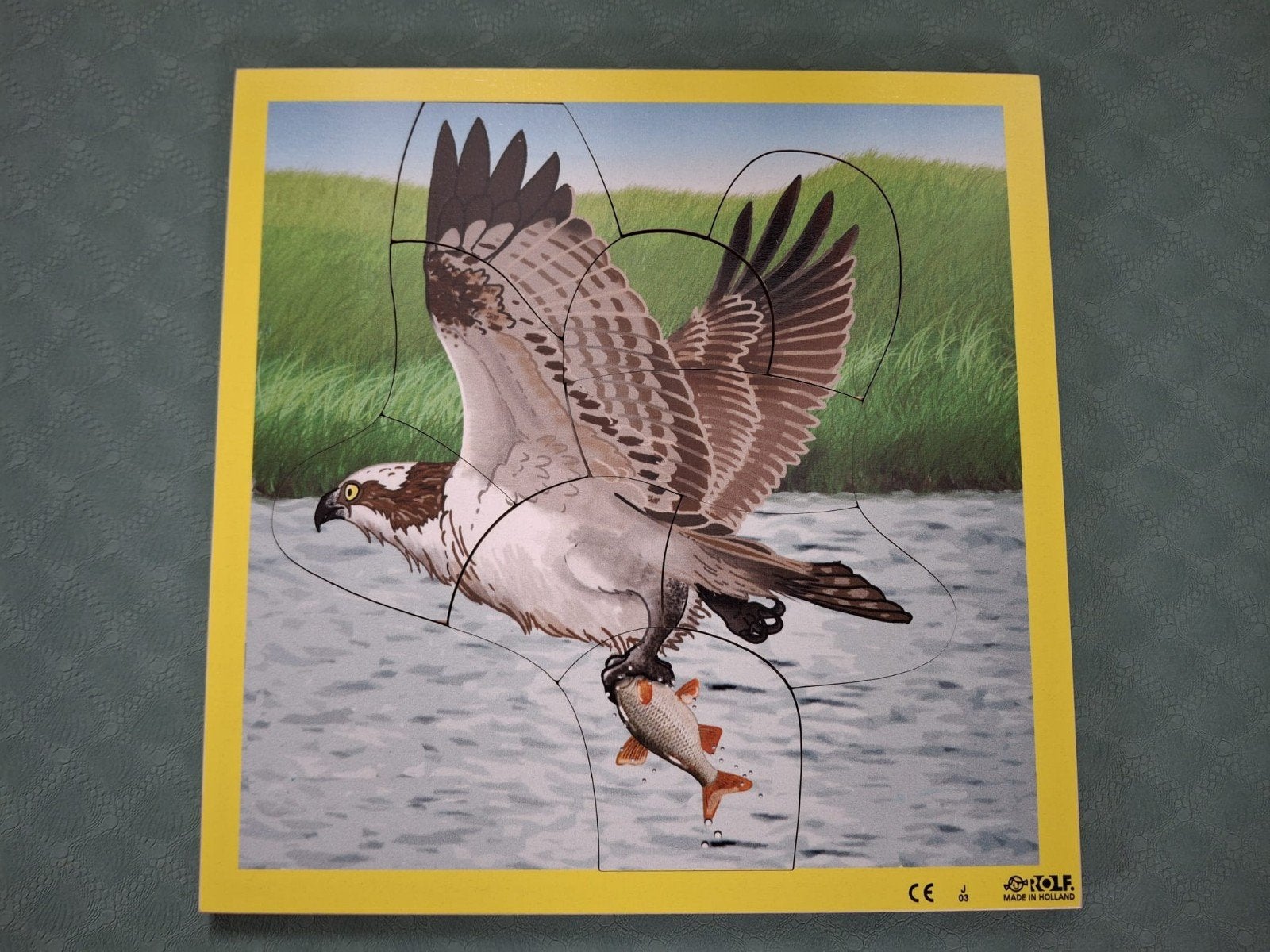 Rolf puzzel Roofvogel, 2 tot 4 jaar, Ophalen of Verzenden, Zo goed als nieuw, Van hout
