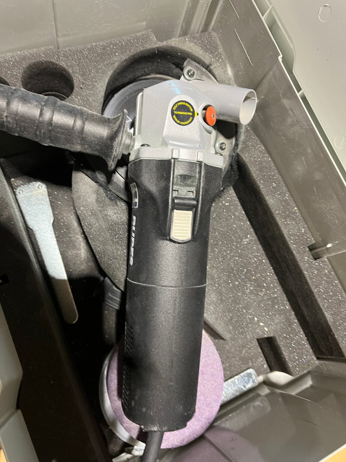 Rupes schuurmachine, Ophalen of Verzenden, Zo goed als nieuw, Minder dan 700 watt, Werkbankslijpmachine