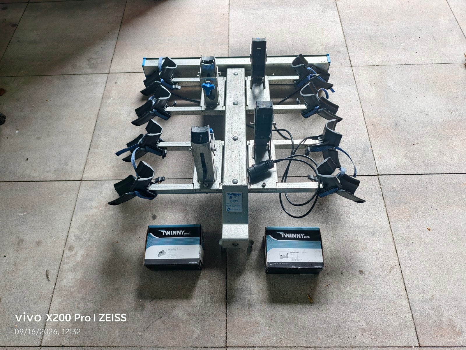 Twinny Load Quattro fietsendrager voor 4 fietsen, Ophalen, 3 fietsen of meer, Trekhaakdrager