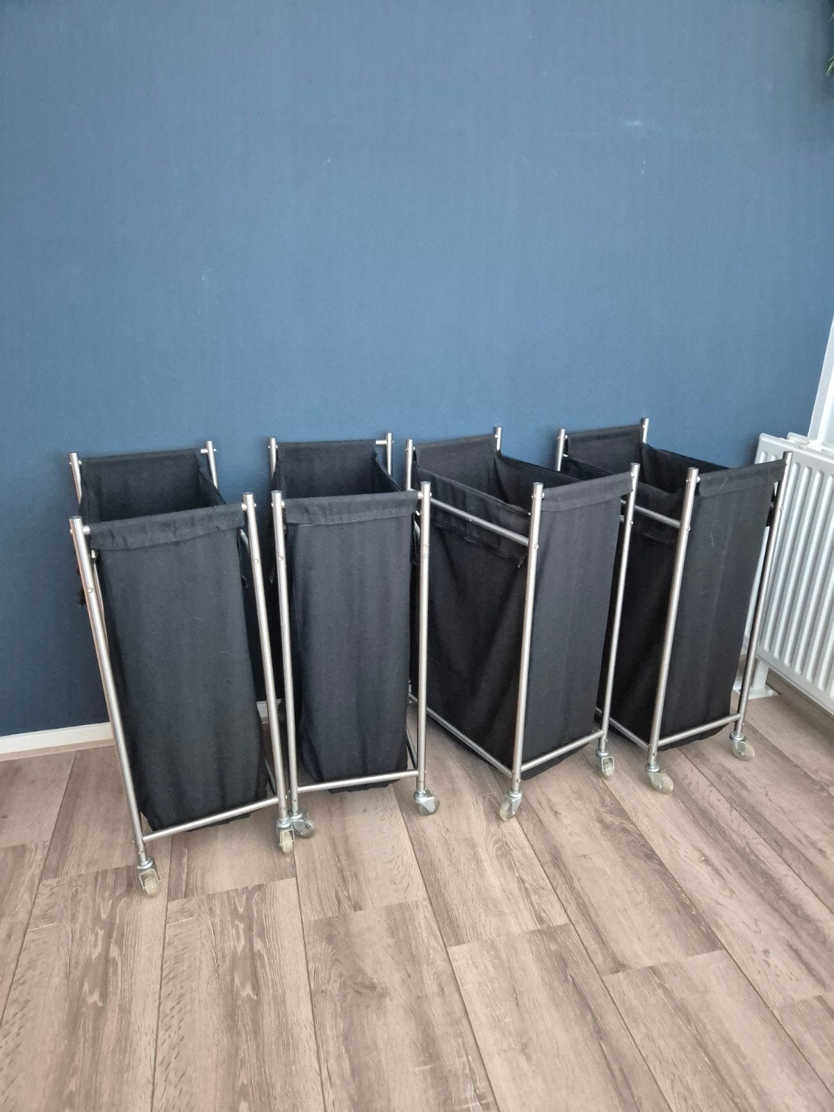 IKEA Grundtal wasmand op wielen, Ophalen, Gebruikt, Zwart, Metaal