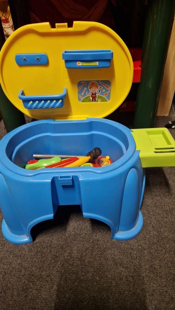 Kinderwerkbank met gereedschap, Ophalen of Verzenden, Gebruikt, Bouwen