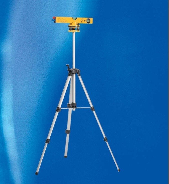 Powerfix Laser 670 Waterpas met Statief in Blauwe Koffer, Ophalen, Zo goed als nieuw, Overige meters