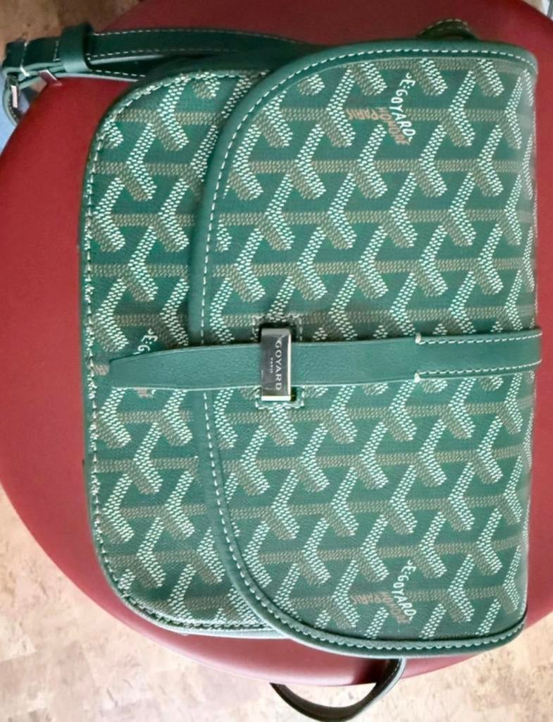 Goyard Schoudertasje Groen - Zo goed als nieuw, Ophalen of Verzenden, Zo goed als nieuw, Groen