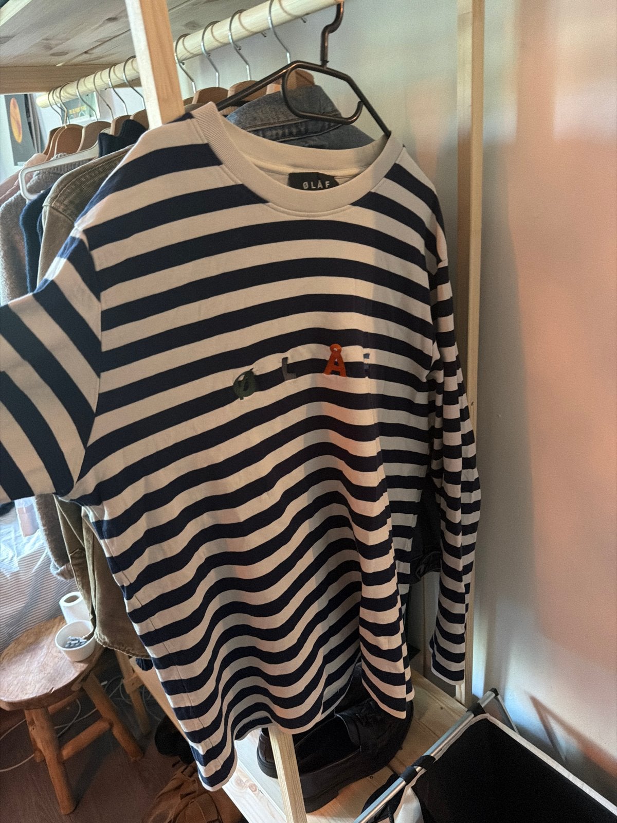 Olaf gestreept T-shirt met lange mouwen - Maat XL, Ophalen, Zo goed als nieuw, Maat 56/58 (XL), Blauw