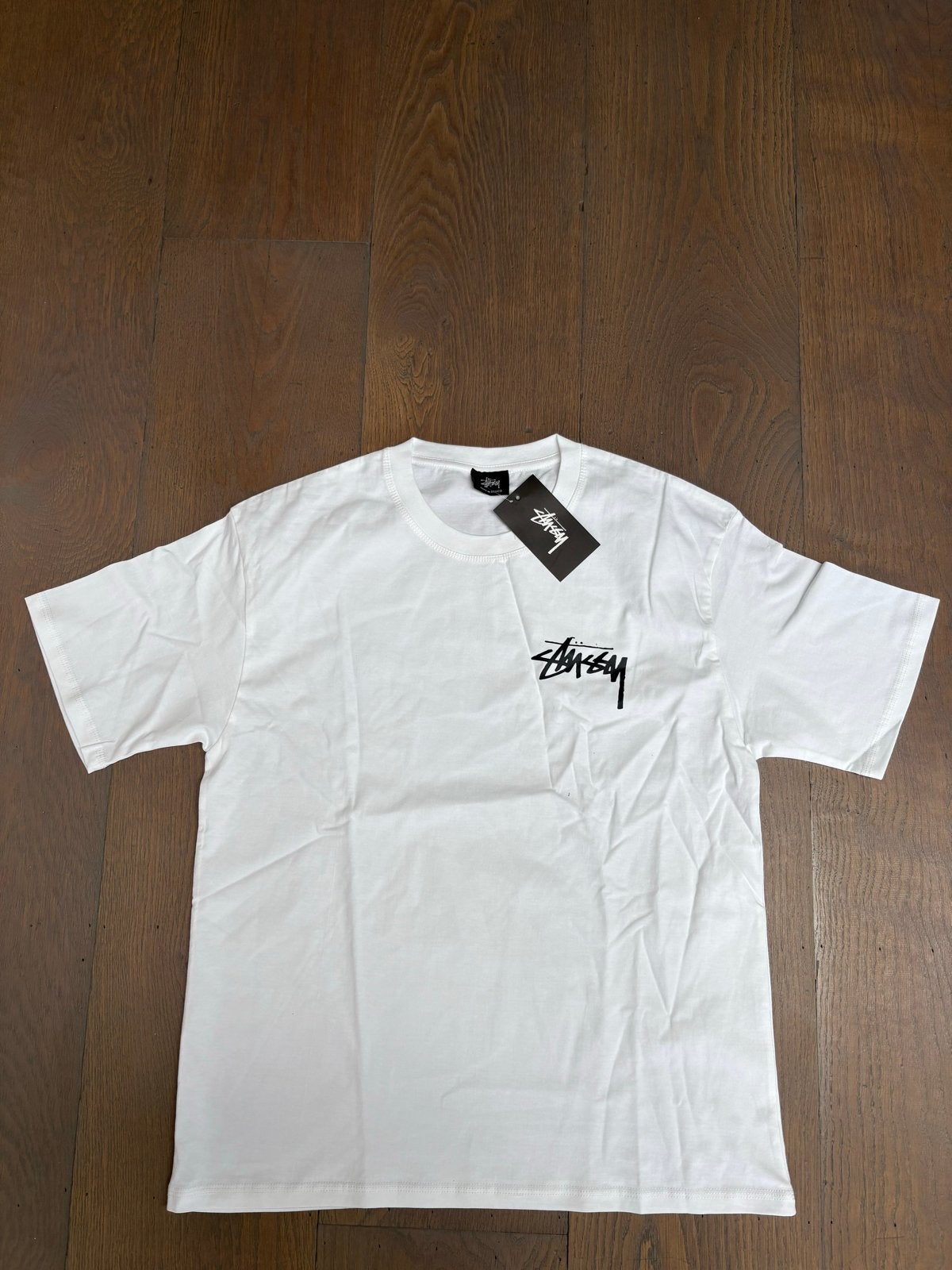 Stussy T-shirt Maat M - Nieuw met labels, Kleding | Heren, T-shirts, Ophalen of Verzenden, Nieuw, Maat 48/50 (M), Wit