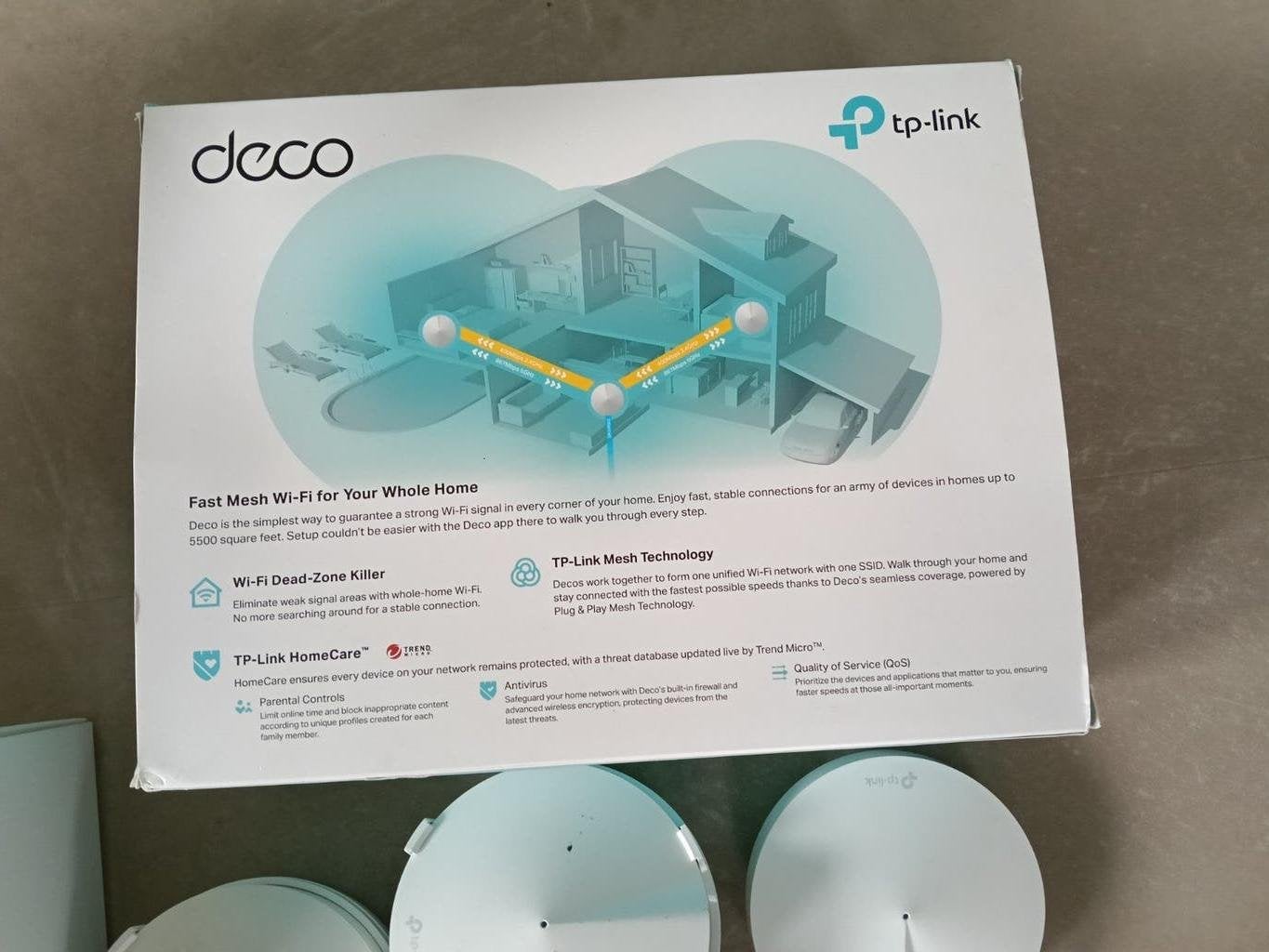 TP-Link Deco M5 AC1300 Whole Home Mesh Wi-Fi Systeem, Ophalen of Verzenden, Gebruikt, Router, TP-Link Deco