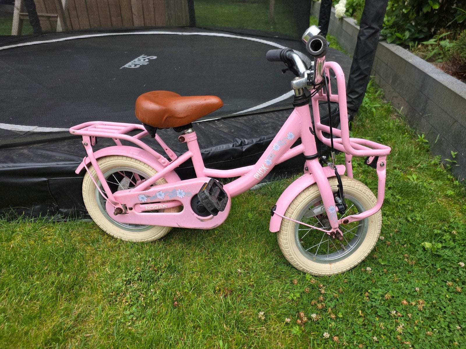 Roze kinderfiets 12 inch - Puky, Ophalen, Terugtraprem, Zijwieltjes, Gebruikt
