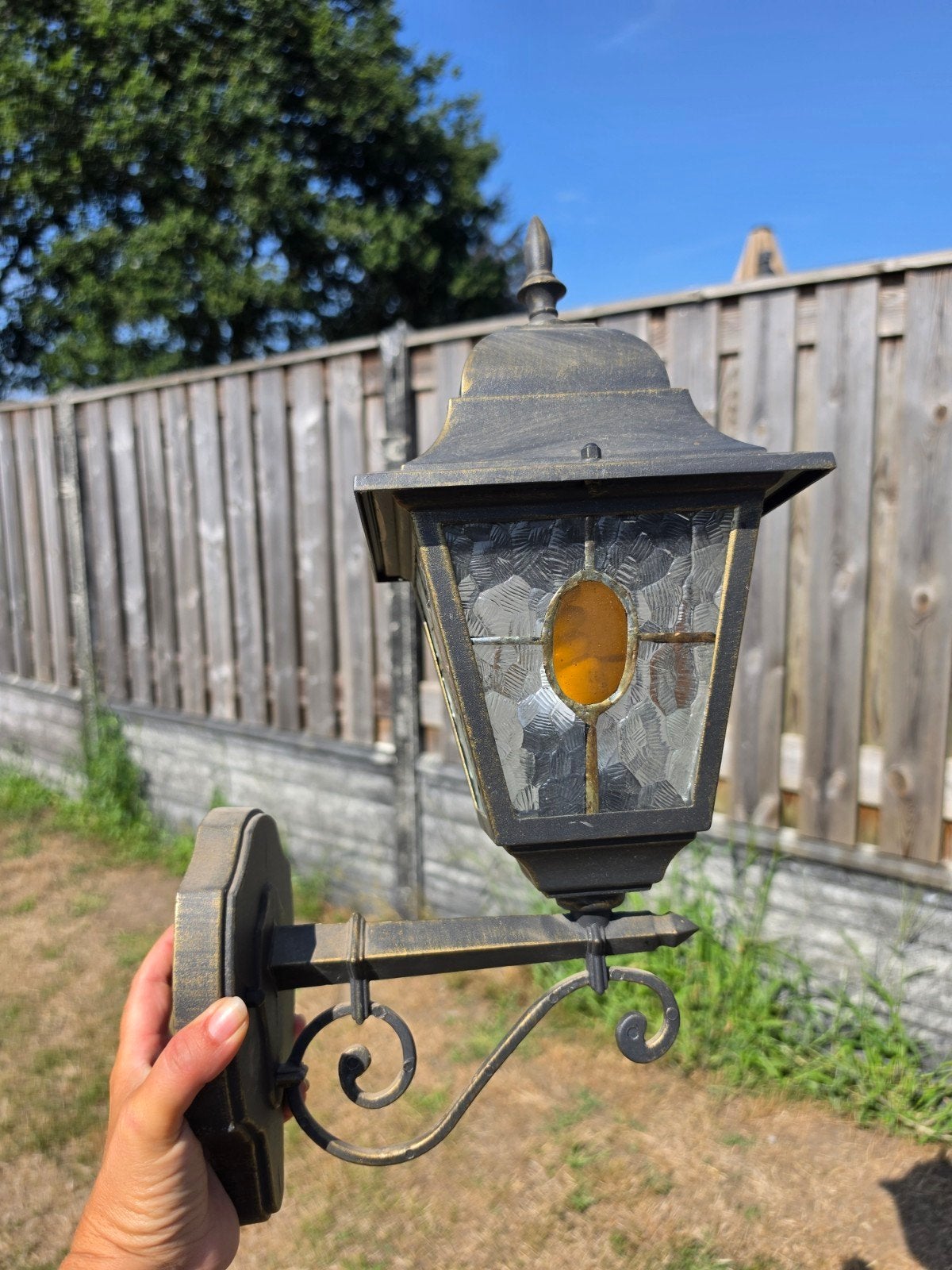 Antieke wandlamp voor buiten - Massive München, Ophalen, Gebruikt, Zwart, Geschikt voor buiten