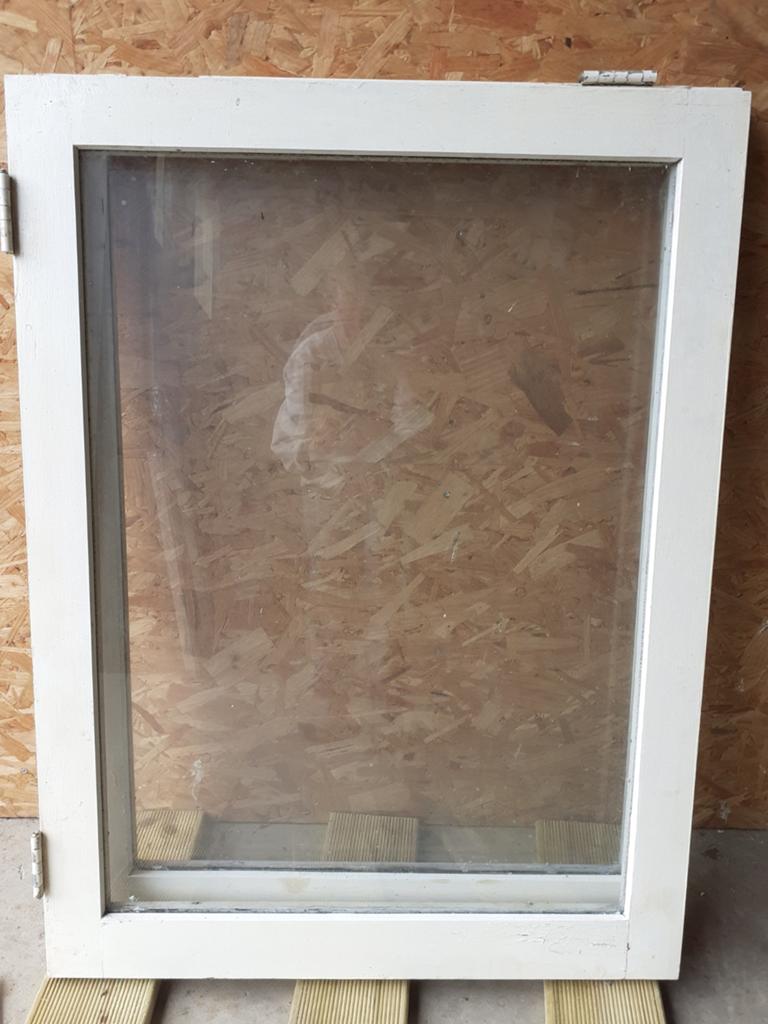 2 ramen, Gebruikt, Raamkozijn, 75 tot 150 cm, Hout