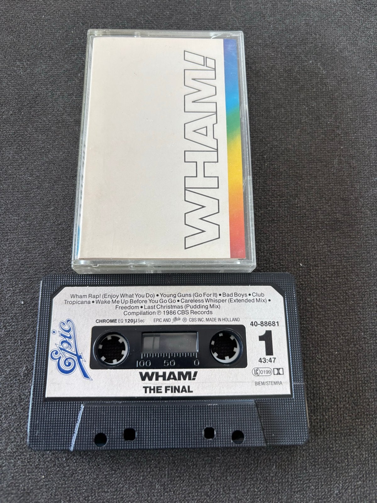 Wham! The Final - Cassettebandje (1986 CBS Records), Gebruikt, 1 bandje, Ophalen of Verzenden, Voorbespeeld