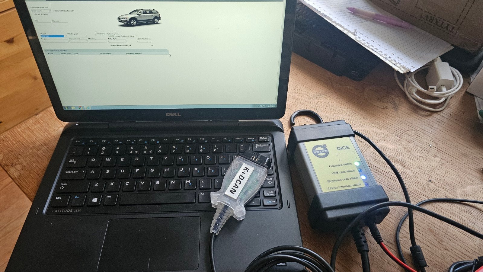 Volvo Diagnoseset: VIDA-DICE, VolFCR-FTDI met Dell 2-in 1, Ophalen of Verzenden, Zo goed als nieuw