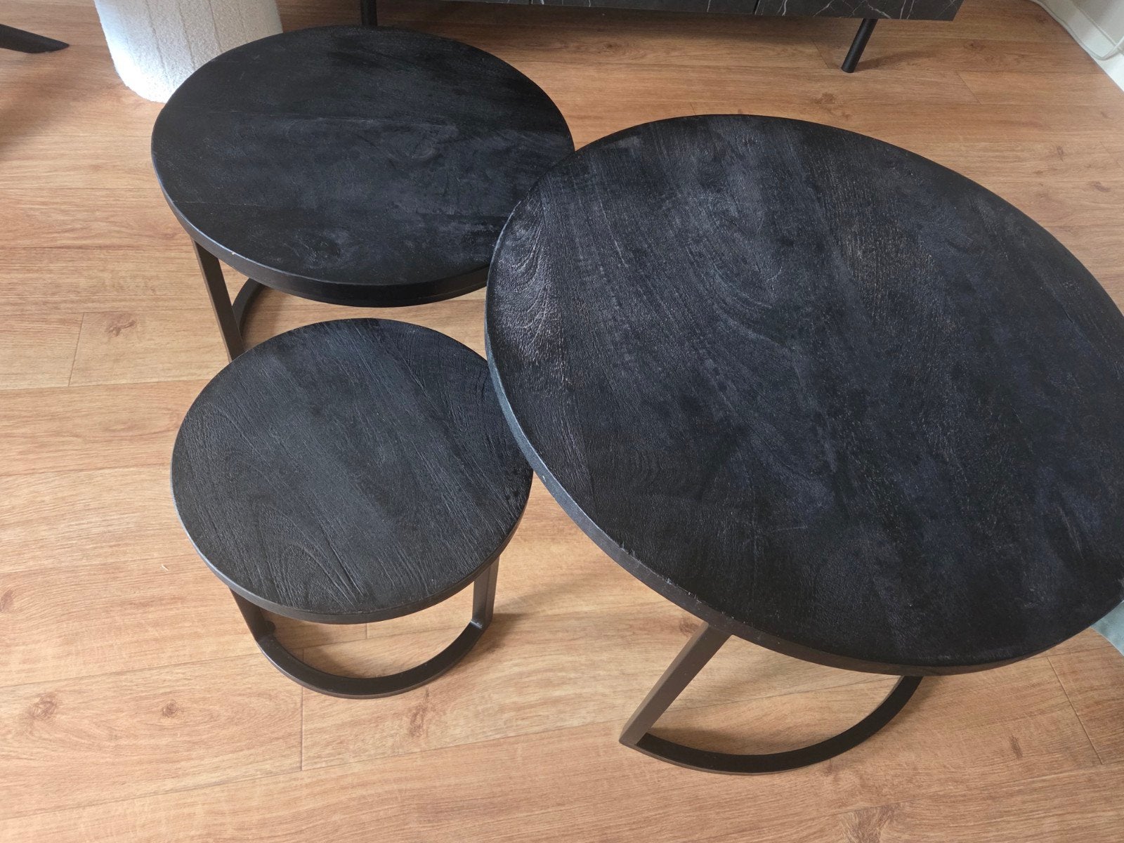 mango houten salontafels, Ophalen, Rond, 50 tot 100 cm, 50 tot 100 cm