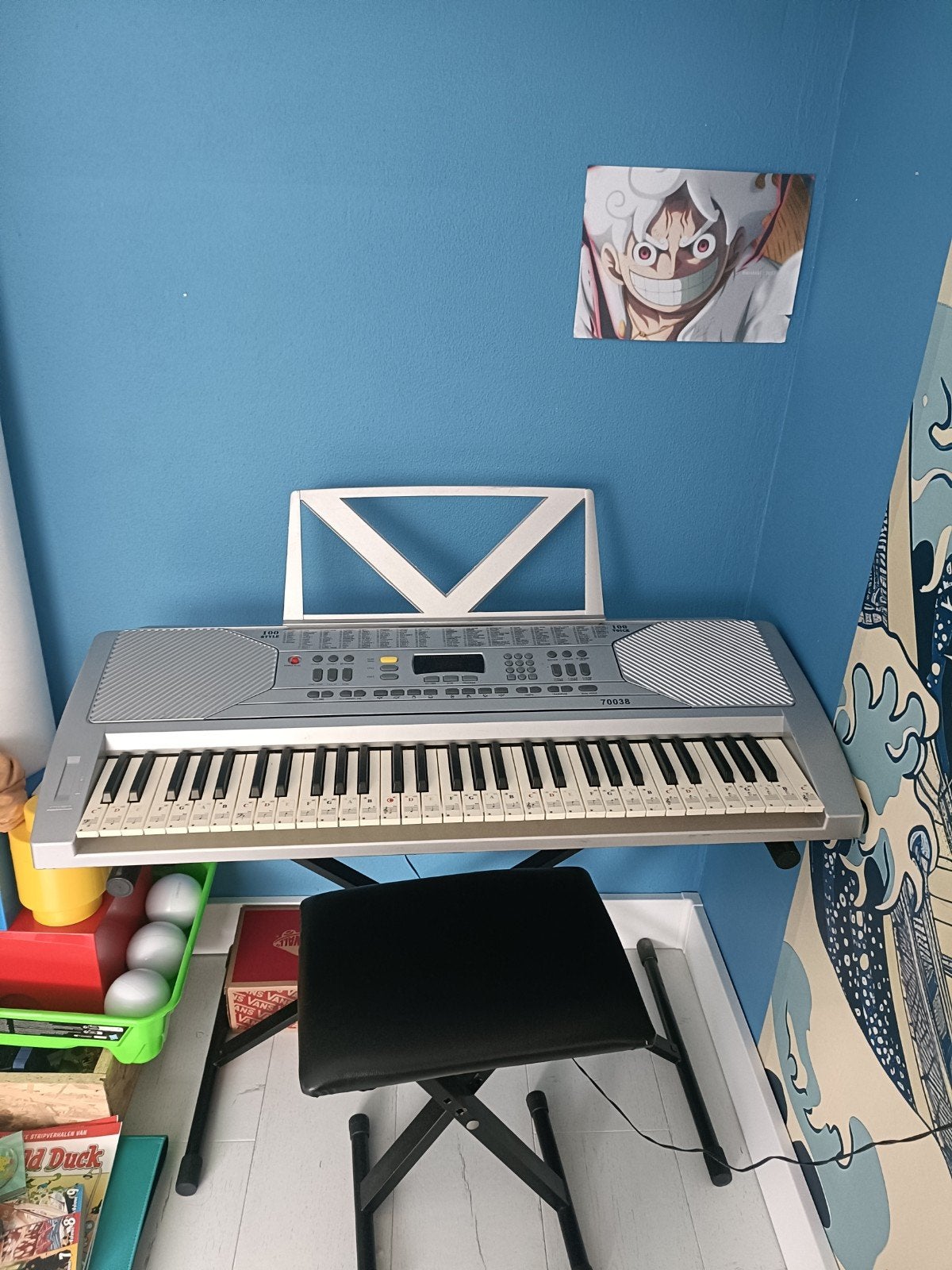 Mooi Keyboard inclusief kruk en houder, Ophalen, 61 toetsen, Overige merken