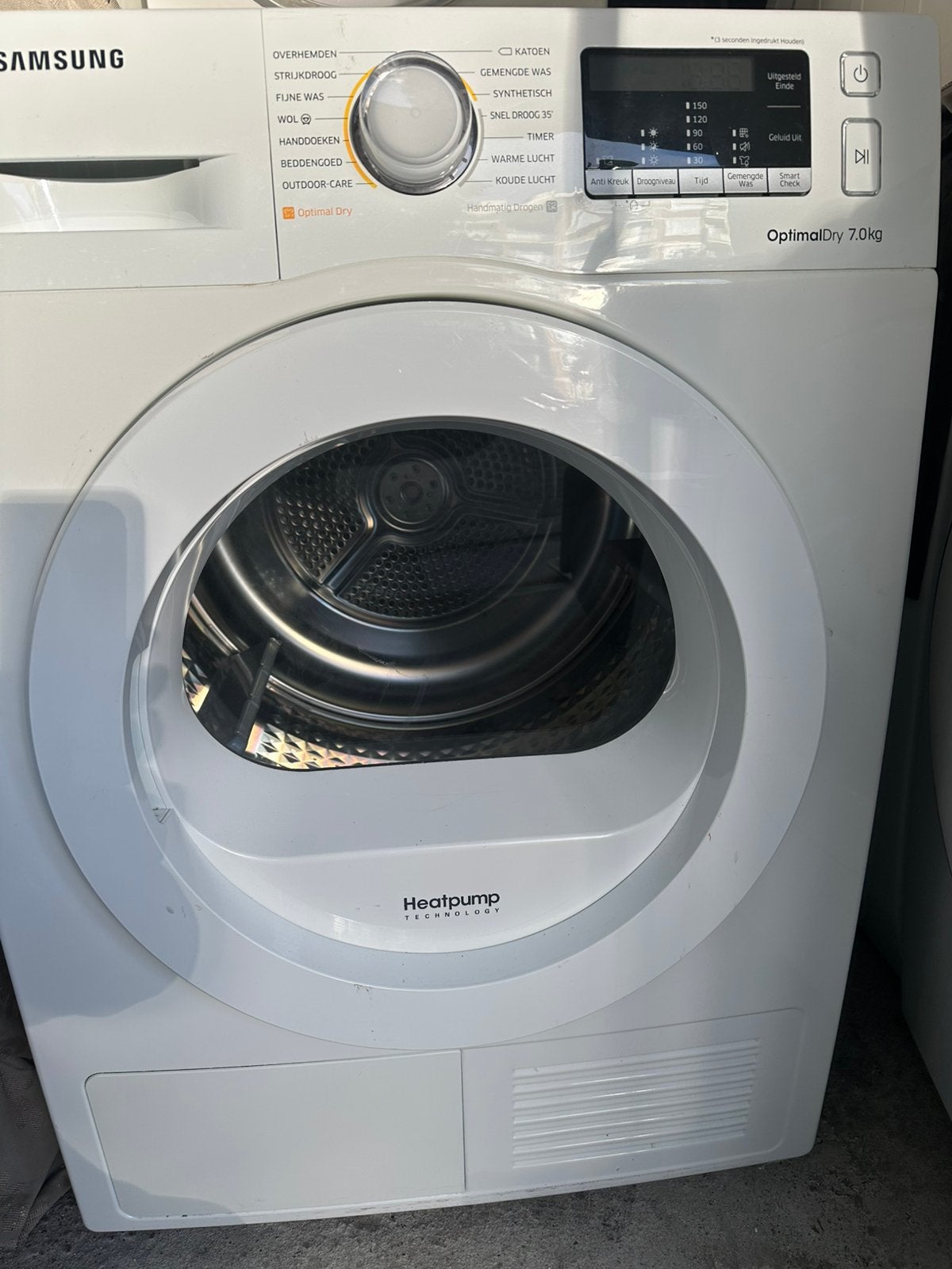 Wasdroger 7-8 kg A++, Ophalen, 6 tot 8 kg, Gebruikt, Minder dan 85 cm