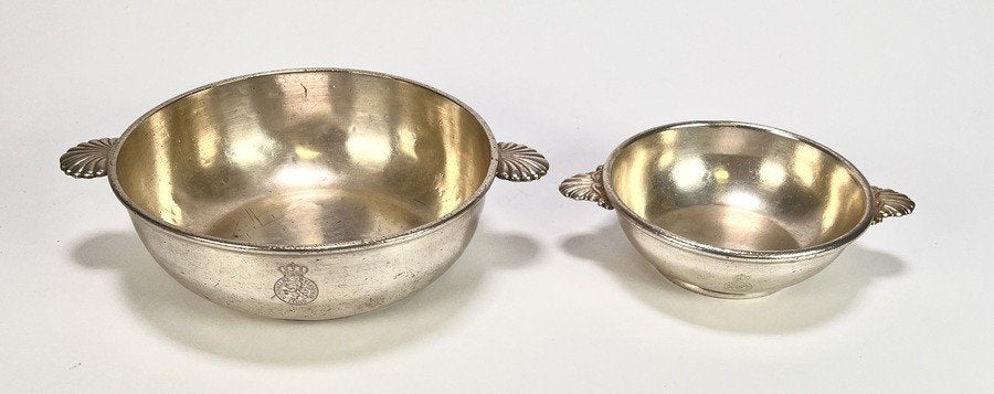 130. Verzilverde schalen, Christofle - Hollandsche Lloyd, Ophalen
