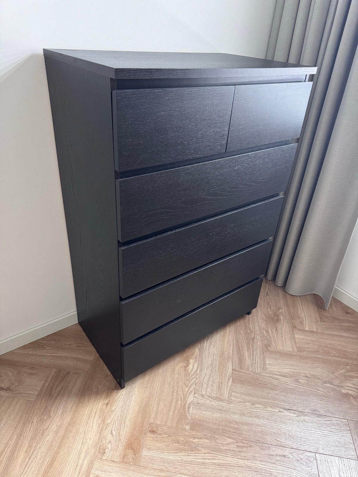 Wengé Ikea ladenkast - 123x80x48 cm, Huis en Inrichting, Kasten | Ladekasten, Ophalen, Gebruikt, 5 laden of meer, 100 tot 150 cm