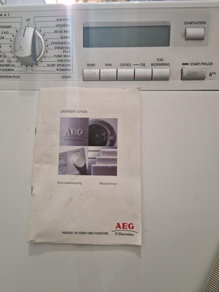 AEG  mini wasmachine  bovenlader, Witgoed en Apparatuur, 4 tot 6 kg, Ophalen of Verzenden, 1200 tot 1600 toeren, 85 tot 90 cm
