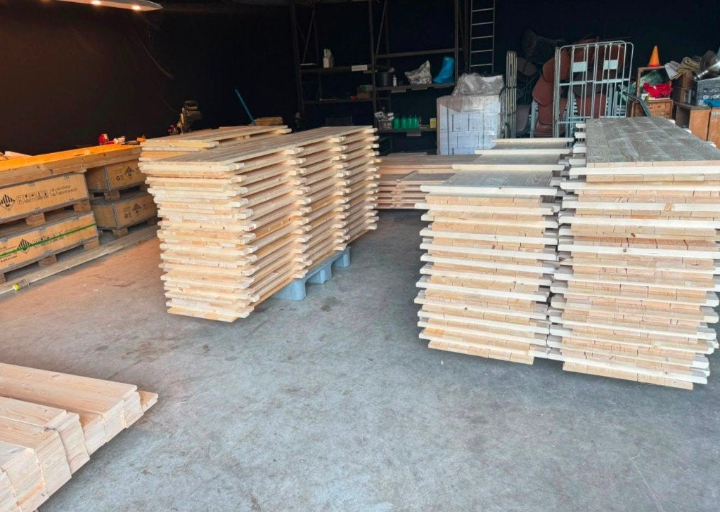 Houten vlondervloer / tentvloer / vloerdelen – Nieuw  €12,50, Ophalen of Verzenden, Nieuw, Overige