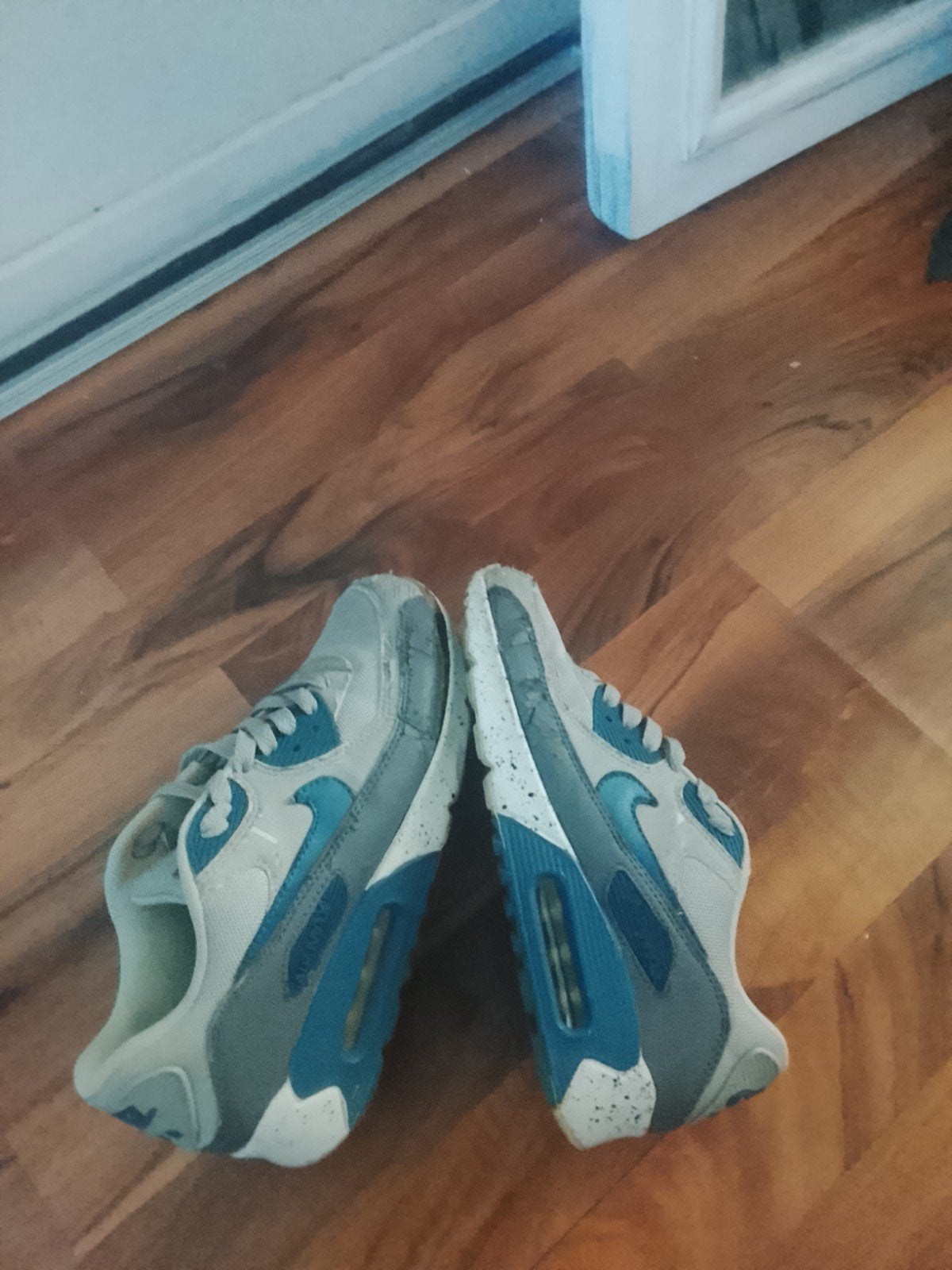 Nike Air Max 90 Sneakers - Grijs/Blauw, Nike, Ophalen of Verzenden, Sneakers of Gympen, Grijs