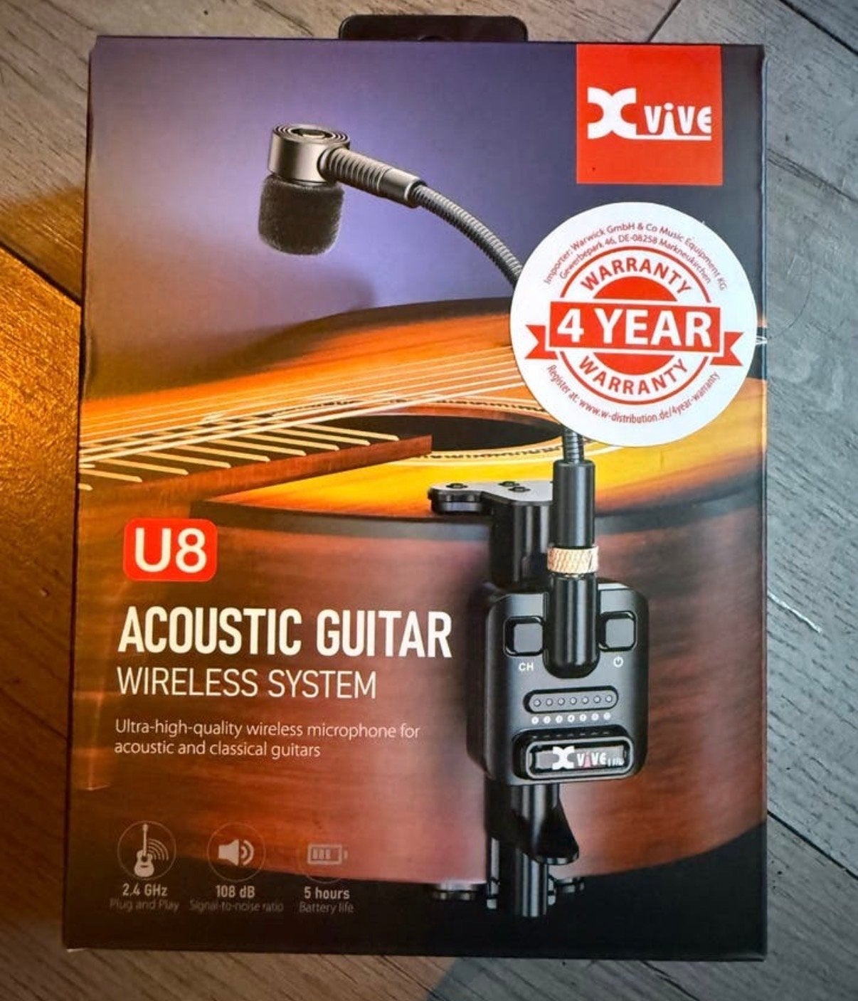 NIEUW Xvive U8 Akoestische Gitaar Draadloos Microfoonsysteem, Muziek en Instrumenten, Microfoons, Ophalen of Verzenden, Zo goed als nieuw