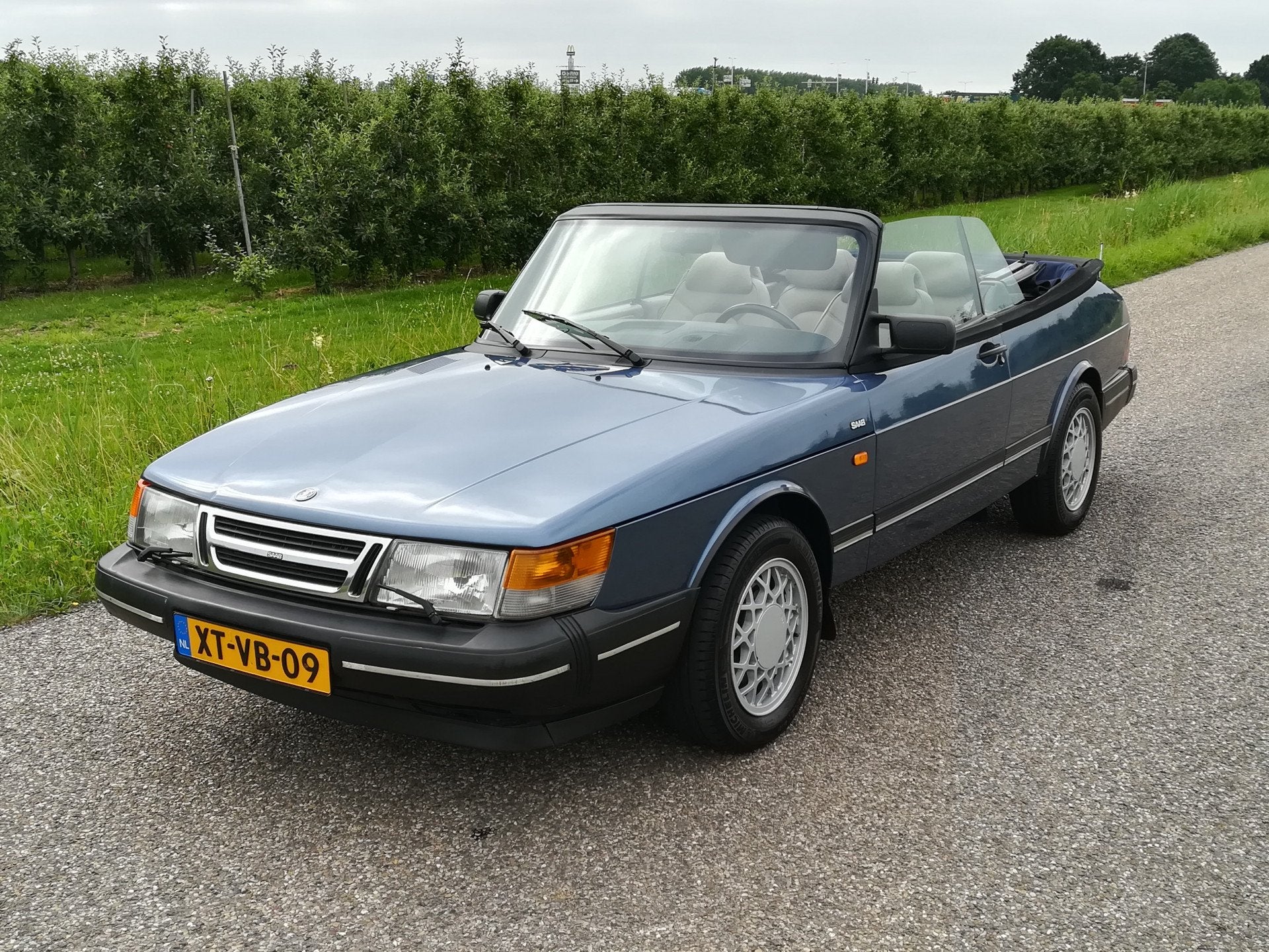 Saab 900 Classic Cabrio 2.0 S /Leder/zeer nette auto!/, Voorwielaandrijving, Beige, Cabriolet, Leder