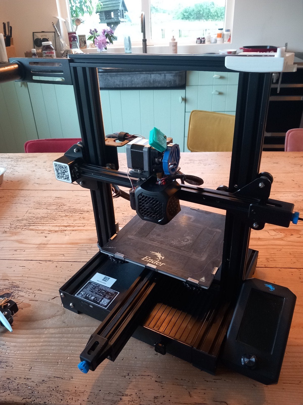 ender 3 v2 met upgrades, Computers en Software, Ophalen, Gebruikt, Creality Ender 3 V2, Filament